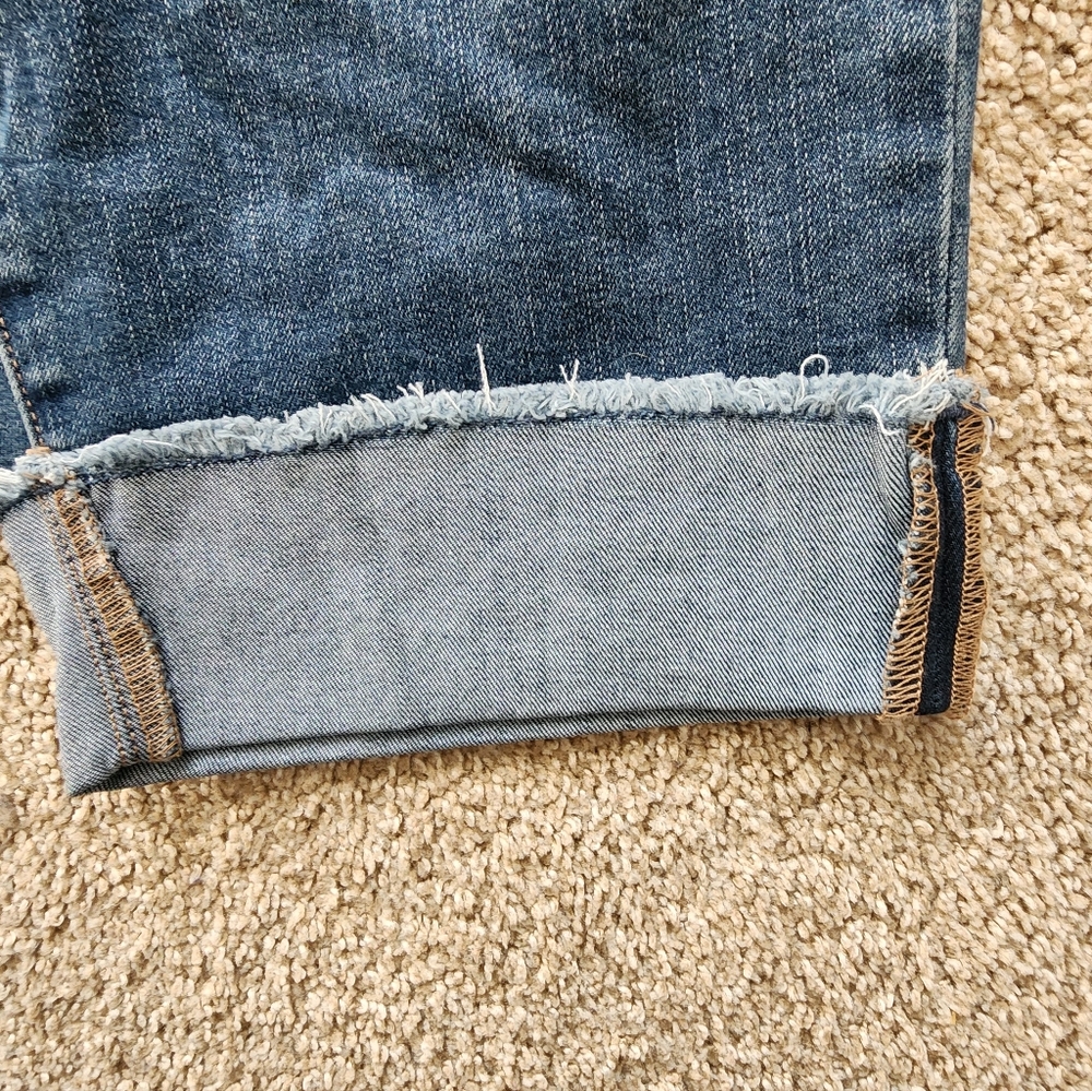 Women's Blue Cropped Denim Capris 18W - Picture 2 of 4